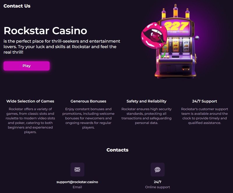 Rockstar Casino : Un Environnement de Jeu Exotique et Immersive en Ligne Rockstar Casino : Un Environnement de Jeu Exotique et Immersive en Ligne